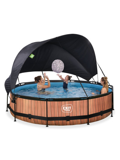 Басейн з навісом від сонця EXIT "Дерево" 360 х 76 см